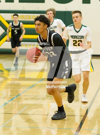 Thumbnail 2 in Mountain View vs Horizon (Horizon Holiday Hoops Tournament) photogallery.