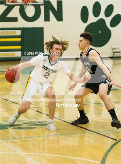 Thumbnail 1 in Mountain View vs Horizon (Horizon Holiday Hoops Tournament) photogallery.