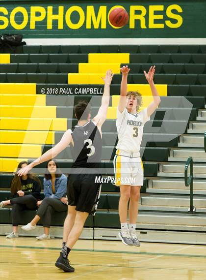 Thumbnail 2 in Mountain View vs Horizon (Horizon Holiday Hoops Tournament) photogallery.