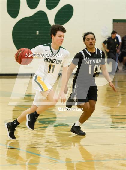 Thumbnail 2 in Mountain View vs Horizon (Horizon Holiday Hoops Tournament) photogallery.