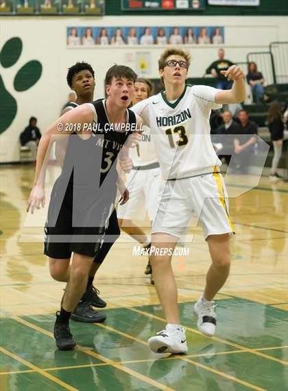 Thumbnail 1 in Mountain View vs Horizon (Horizon Holiday Hoops Tournament) photogallery.