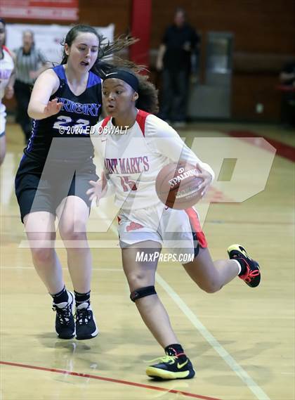 Thumbnail 2 in Woodside Priory @ Saint Mary's (CIF State NorCal Region D3 Final) photogallery.