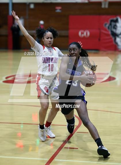 Thumbnail 3 in Woodside Priory @ Saint Mary's (CIF State NorCal Region D3 Final) photogallery.
