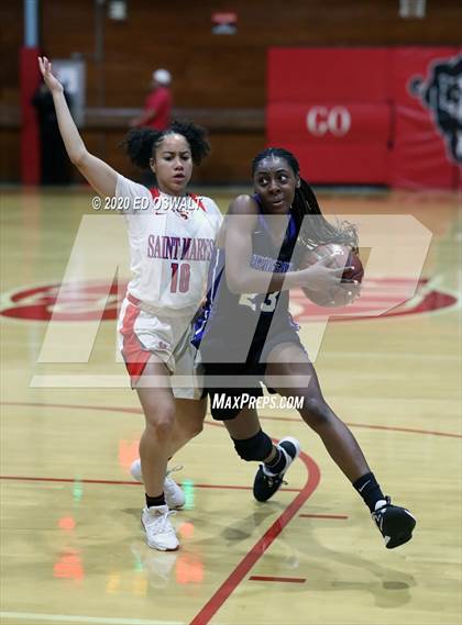 Thumbnail 2 in Woodside Priory @ Saint Mary's (CIF State NorCal Region D3 Final) photogallery.