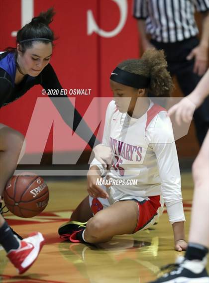 Thumbnail 2 in Woodside Priory @ Saint Mary's (CIF State NorCal Region D3 Final) photogallery.