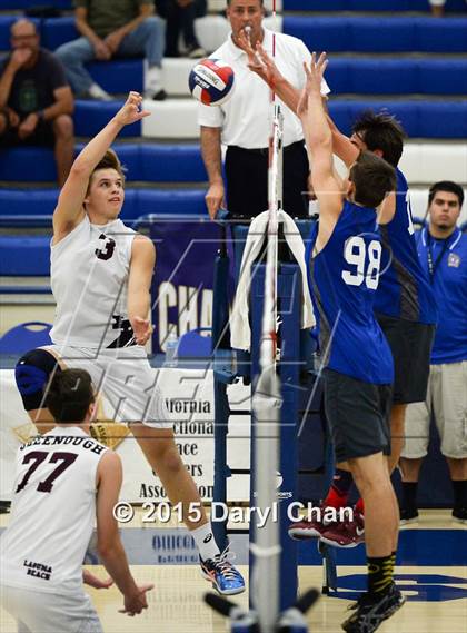 Thumbnail 3 in Laguna Beach vs. Saddleback Valley Christian (CIF SoCal Regional D3 Final) photogallery.