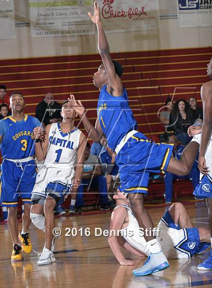 Thumbnail 1 in Capital Christian vs. Newark Memorial (Father Kelly Tribute) photogallery.