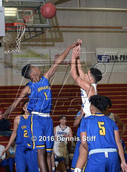 Thumbnail 3 in Capital Christian vs. Newark Memorial (Father Kelly Tribute) photogallery.