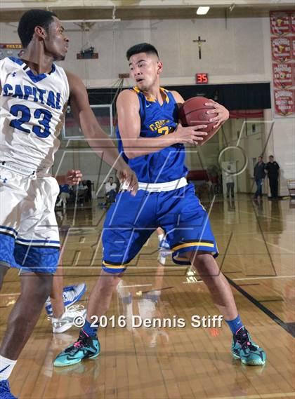 Thumbnail 2 in Capital Christian vs. Newark Memorial (Father Kelly Tribute) photogallery.