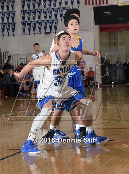 Thumbnail 3 in Capital Christian vs. Newark Memorial (Father Kelly Tribute) photogallery.