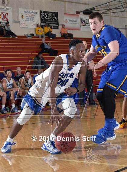 Thumbnail 3 in Capital Christian vs. Newark Memorial (Father Kelly Tribute) photogallery.