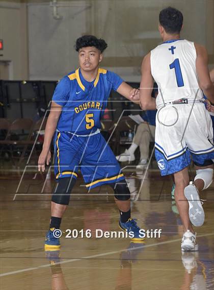Thumbnail 3 in Capital Christian vs. Newark Memorial (Father Kelly Tribute) photogallery.