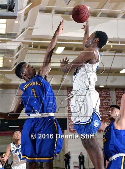 Thumbnail 3 in Capital Christian vs. Newark Memorial (Father Kelly Tribute) photogallery.
