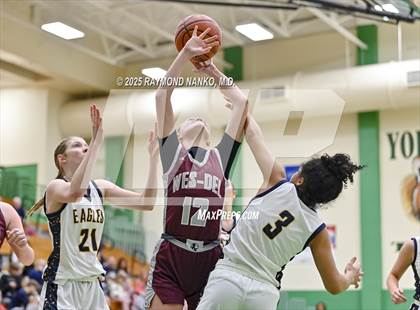 Thumbnail 1 in Delta vs. Wes-Del (Delaware County Tournament)  photogallery.