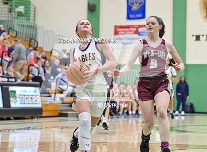 Thumbnail 1 in Delta vs. Wes-Del (Delaware County Tournament)  photogallery.