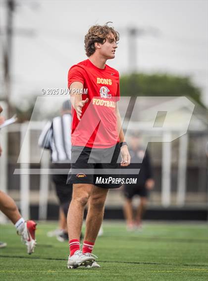 Thumbnail 1 in Cathedral Catholic VS Mission Viejo (Battle at the Beach 7on7) photogallery.