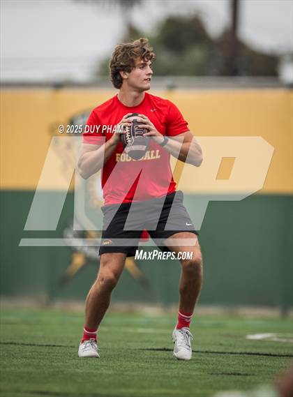 Thumbnail 1 in Cathedral Catholic VS Mission Viejo (Battle at the Beach 7on7) photogallery.