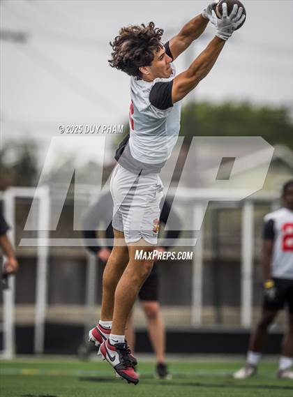 Thumbnail 1 in Cathedral Catholic VS Mission Viejo (Battle at the Beach 7on7) photogallery.