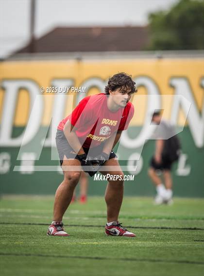 Thumbnail 2 in Cathedral Catholic VS Mission Viejo (Battle at the Beach 7on7) photogallery.