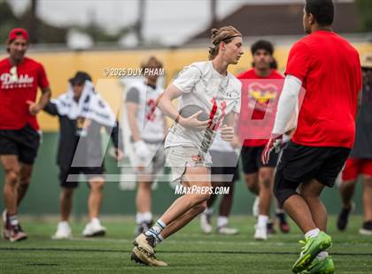 Thumbnail 2 in Cathedral Catholic VS Mission Viejo (Battle at the Beach 7on7) photogallery.