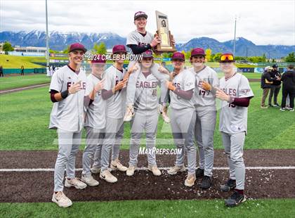 Thumbnail 3 in Brighton vs. Maple Mountain (UHSAA 5A Final Game 2) photogallery.