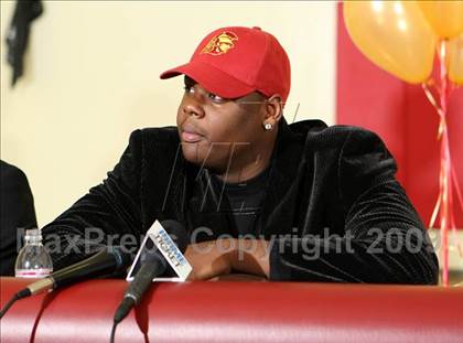 Thumbnail 1 in Renardo Sidney College Annoucement @ Fairfax High School photogallery.