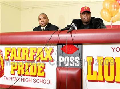 Thumbnail 1 in Renardo Sidney College Annoucement @ Fairfax High School photogallery.