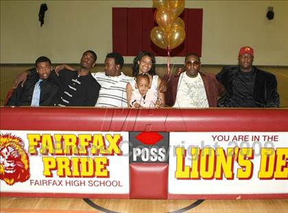 Thumbnail 1 in Renardo Sidney College Annoucement @ Fairfax High School photogallery.