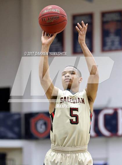 Thumbnail 1 in St. John Bosco vs. Salesian College Preparatory (MaxPreps/DLS MLK Jr. Classic) photogallery.