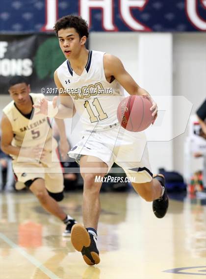 Thumbnail 3 in St. John Bosco vs. Salesian College Preparatory (MaxPreps/DLS MLK Jr. Classic) photogallery.