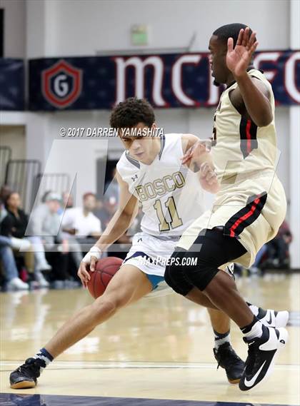 Thumbnail 1 in St. John Bosco vs. Salesian College Preparatory (MaxPreps/DLS MLK Jr. Classic) photogallery.