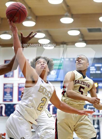 Thumbnail 3 in St. John Bosco vs. Salesian College Preparatory (MaxPreps/DLS MLK Jr. Classic) photogallery.