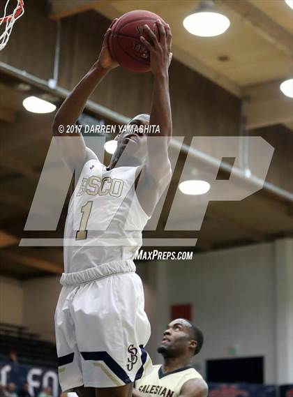 Thumbnail 3 in St. John Bosco vs. Salesian College Preparatory (MaxPreps/DLS MLK Jr. Classic) photogallery.