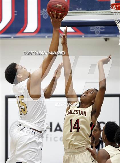 Thumbnail 3 in St. John Bosco vs. Salesian College Preparatory (MaxPreps/DLS MLK Jr. Classic) photogallery.