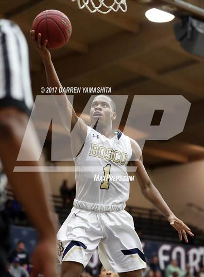 Thumbnail 3 in St. John Bosco vs. Salesian College Preparatory (MaxPreps/DLS MLK Jr. Classic) photogallery.