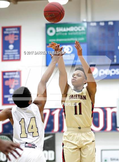 Thumbnail 1 in St. John Bosco vs. Salesian College Preparatory (MaxPreps/DLS MLK Jr. Classic) photogallery.
