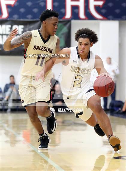 Thumbnail 3 in St. John Bosco vs. Salesian College Preparatory (MaxPreps/DLS MLK Jr. Classic) photogallery.