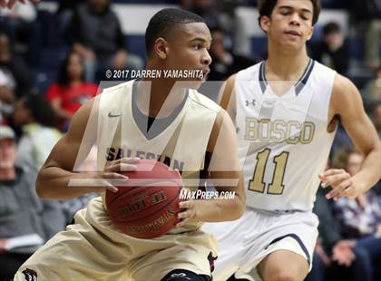 Thumbnail 2 in St. John Bosco vs. Salesian College Preparatory (MaxPreps/DLS MLK Jr. Classic) photogallery.