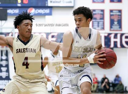Thumbnail 3 in St. John Bosco vs. Salesian College Preparatory (MaxPreps/DLS MLK Jr. Classic) photogallery.