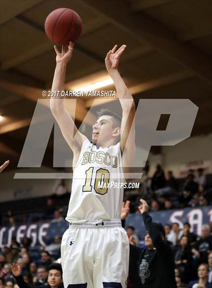 Thumbnail 1 in St. John Bosco vs. Salesian College Preparatory (MaxPreps/DLS MLK Jr. Classic) photogallery.