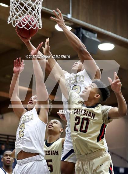 Thumbnail 1 in St. John Bosco vs. Salesian College Preparatory (MaxPreps/DLS MLK Jr. Classic) photogallery.