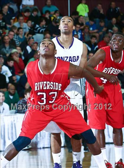 Thumbnail 3 in Gonzaga vs Riverside (Spalding Hoophall Classic) photogallery.