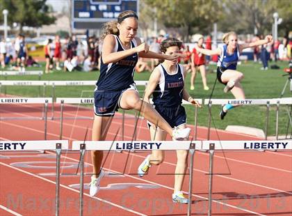 Thumbnail 3 in South West Yosemite League Meet #1 (100m Hurdles) photogallery.