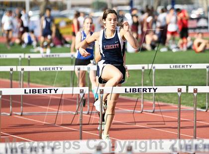 Thumbnail 1 in South West Yosemite League Meet #1 (100m Hurdles) photogallery.