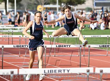 Thumbnail 1 in South West Yosemite League Meet #1 (100m Hurdles) photogallery.