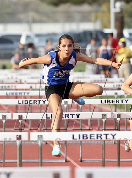 Thumbnail 3 in South West Yosemite League Meet #1 (100m Hurdles) photogallery.