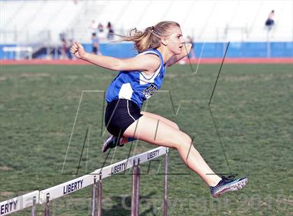Thumbnail 3 in South West Yosemite League Meet #1 (100m Hurdles) photogallery.