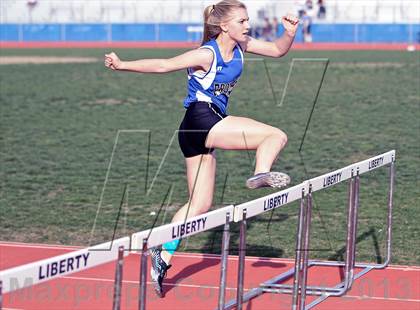 Thumbnail 1 in South West Yosemite League Meet #1 (100m Hurdles) photogallery.