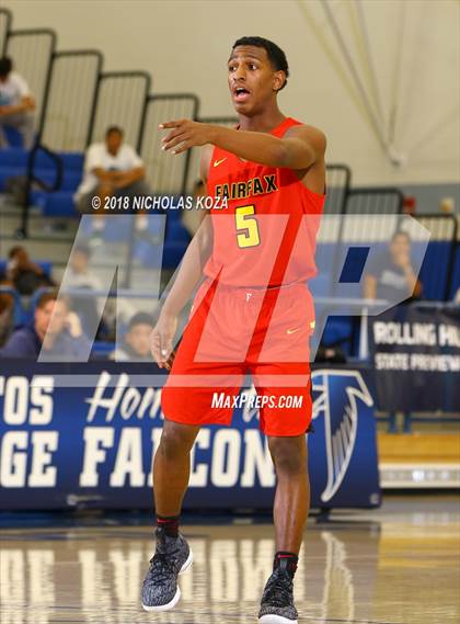 Thumbnail 2 in Fairfax vs. Bishop Montgomery (Rolling Hills Prep State Preview Classic) photogallery.