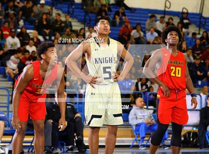 Thumbnail 1 in Fairfax vs. Bishop Montgomery (Rolling Hills Prep State Preview Classic) photogallery.